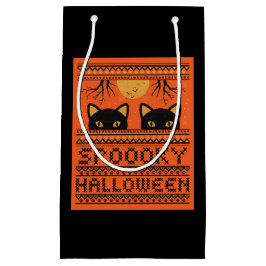 Halloween cadeau tas, zwarte katten spooky sinaasa klein cadeauzakje
