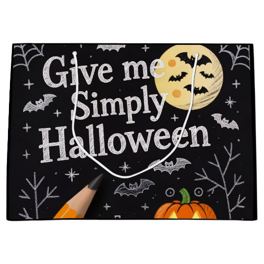 Halloween Cadeaubag Groot Cadeauzakje (Voorkant)