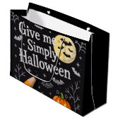 Halloween Cadeaubag Groot Cadeauzakje (Voorkant Gekanteld)