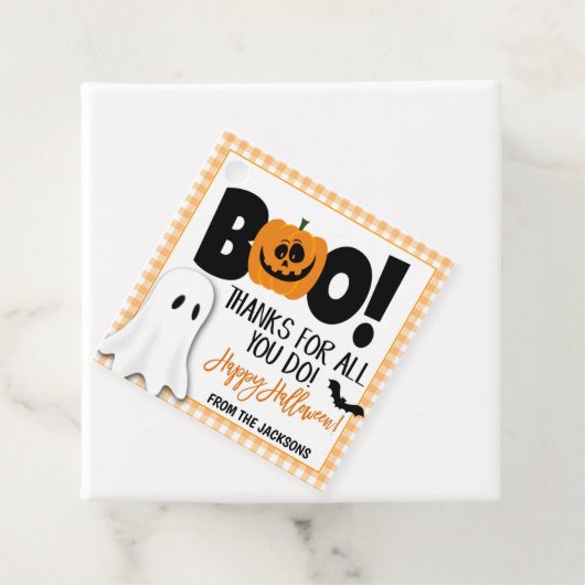 Halloween Cadeaubijslage Bedankjes Labels (In situ)