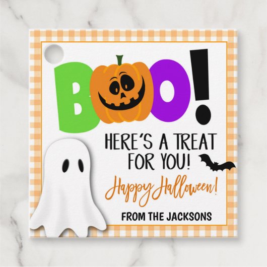 Halloween Cadeaubijsluiter Bedankjes Labels (Voorkant)