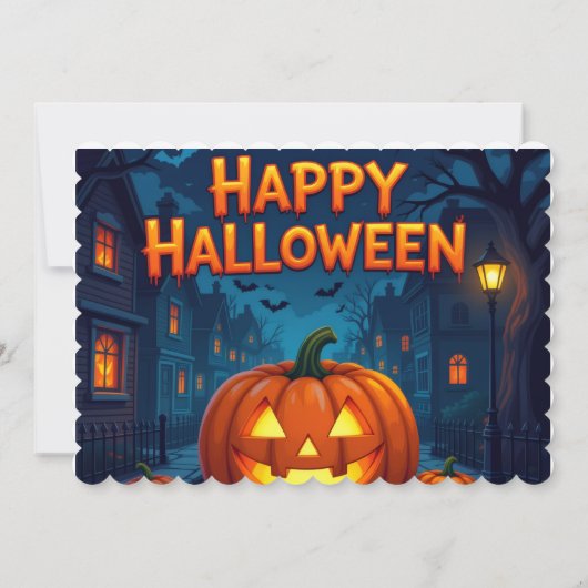 Halloween cadeaukaart kaart (Achterkant)