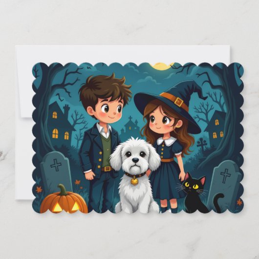 Halloween cadeaukaart kaart (Voorkant)