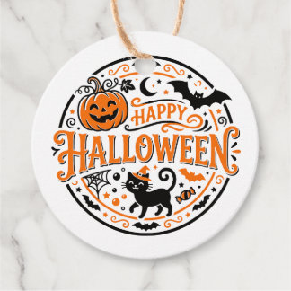 Halloween cadeaukaartjes, gepersonaliseerde cadeau bedankjes labels