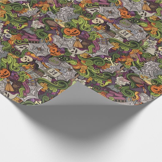 Halloween Cadeaupapier (Hoek)