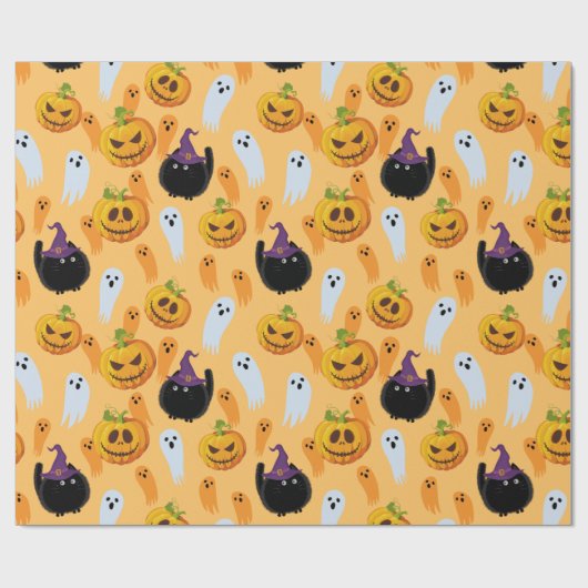 Halloween Cadeaupapier (Vlak)