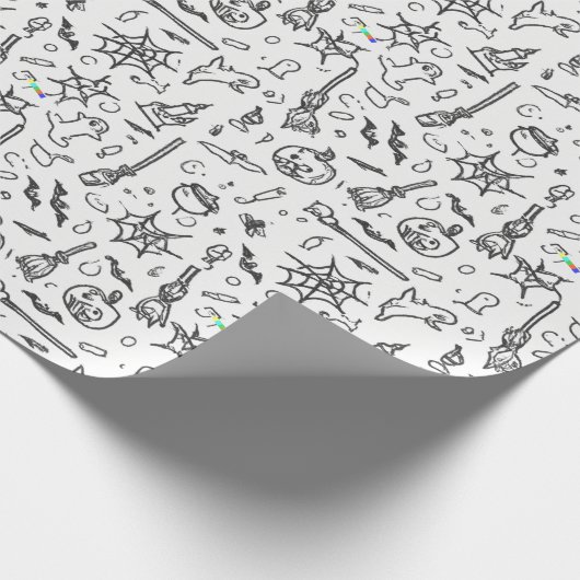 Halloween Cadeaupapier (Hoek)