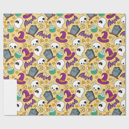 Halloween Cadeaupapier (Vlak)