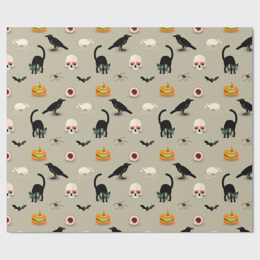 Halloween Cadeaupapier (Vlak)