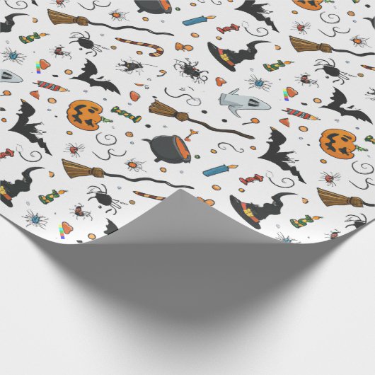 Halloween Cadeaupapier (Hoek)
