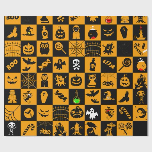 halloween cadeaupapier (Vlak)