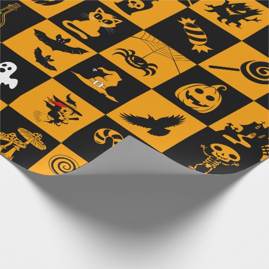 halloween cadeaupapier (Hoek)