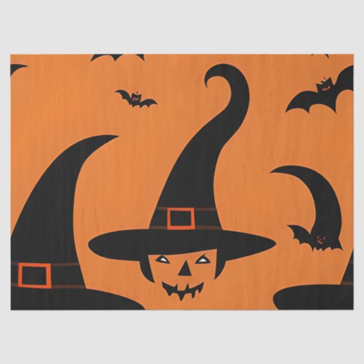 Halloween Cadeaupapier | Cadeau Benodigdheden Tissuepapier (Voorkant)
