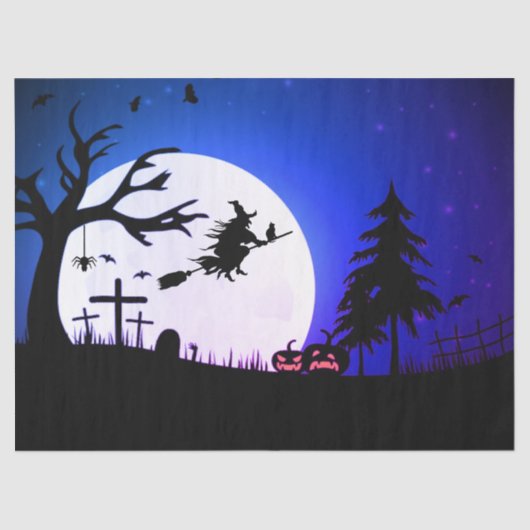 Halloween Cadeaupapier Tissuepapier (Voorkant)