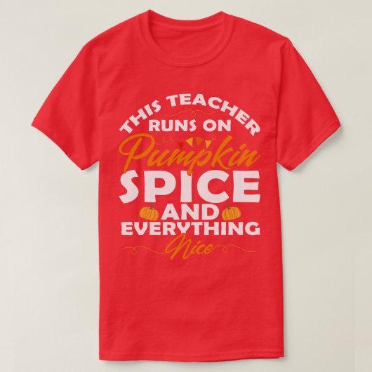 Halloween Cadeaus Pompoen Spice T-shirt (Design voorkant)