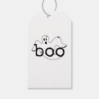 Halloween-cadeautag, Geest, Boe Cadeaulabel