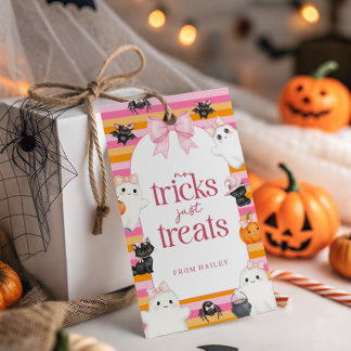 Halloween-cadeautag voor kinderen Trick-or-treat-t Cadeaulabel