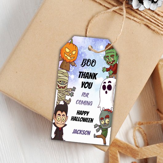 Halloween-cadeautags Cadeaulabel