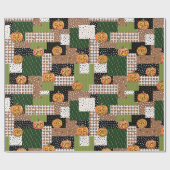 Halloween cadeauverpakking papier patchwork (Vlak)