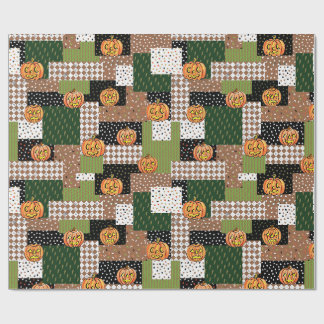 Halloween cadeauverpakking papier patchwork