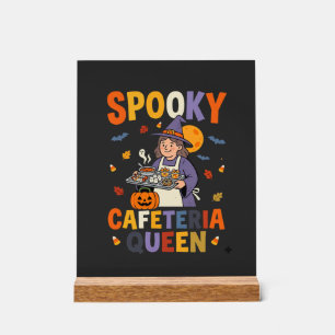 Halloween Cafetaria Koningin Acryl Bord
