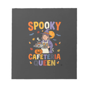 Halloween Cafetaria Koningin Notitieblok