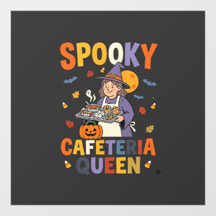 Halloween Cafetaria Koningin Raamsticker
