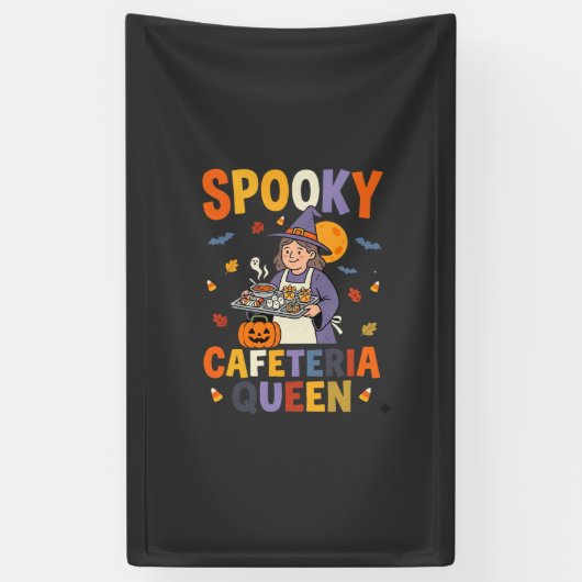Halloween Cafetaria Koningin Spandoek (Verticaal)