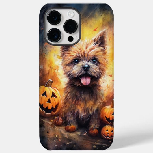 Halloween Cairn Terrier met pompoenen eng Case-Mate iPhone Case (Achterkant)
