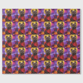 Halloween Cairn Terrier Vampire Pumpkins eng Cadeaupapier (Vlak)