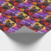 Halloween Cairn Terrier Vampire Pumpkins eng Cadeaupapier (Hoek)