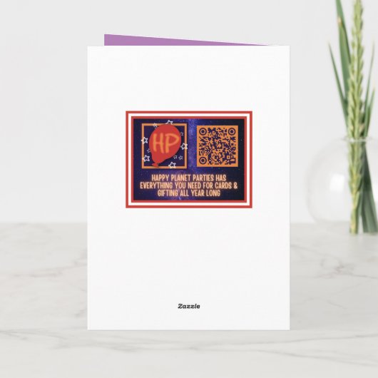 Halloween Cake Birthday Card Kaart (Achterkant)