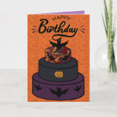 Halloween Cake Birthday Card Kaart (Voorkant)