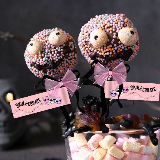 Halloween Cake Pop-labels & Rietjesvlaggen Wrap-la