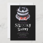 Halloween Cake Schattige Modern Minimalistisch Hal Kaart (Voorkant)