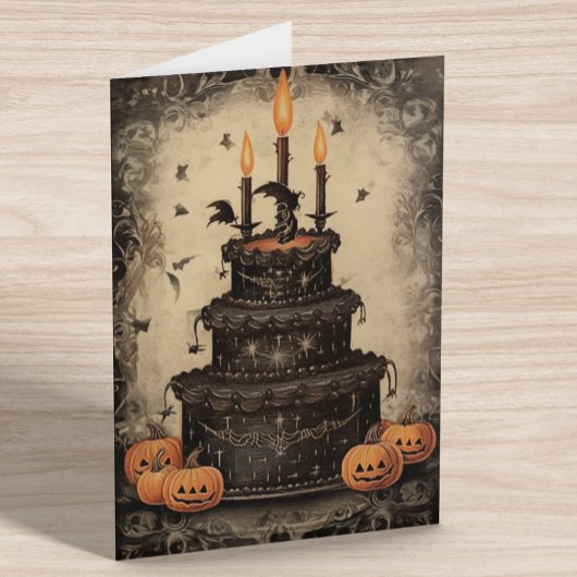  Halloween Cake Verjaardag Kaart