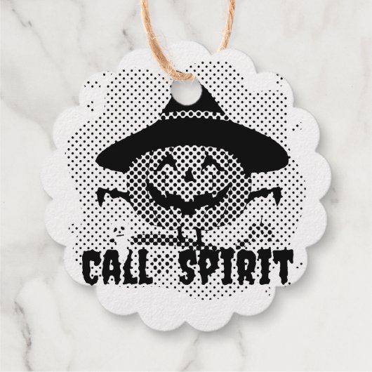 Halloween Call of Spirit Bedankjes Labels (Achterkant)