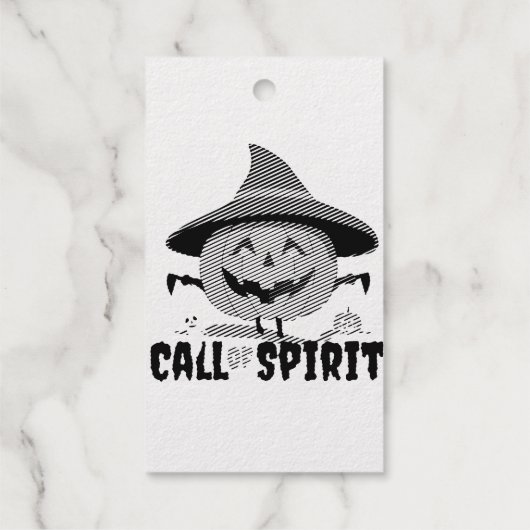 Halloween Call of Spirit Cadeaulabels (Achterkant)