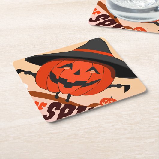 Halloween Call of Spirit Kartonnen Onderzetters (Schuin)