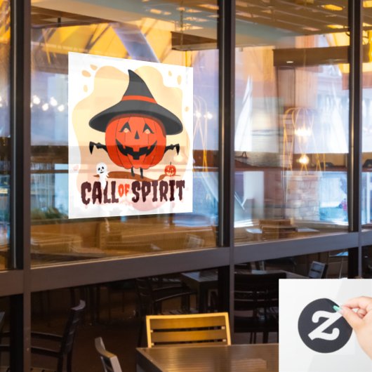 Halloween Call of Spirit Raamsticker (Restaurant Raam)