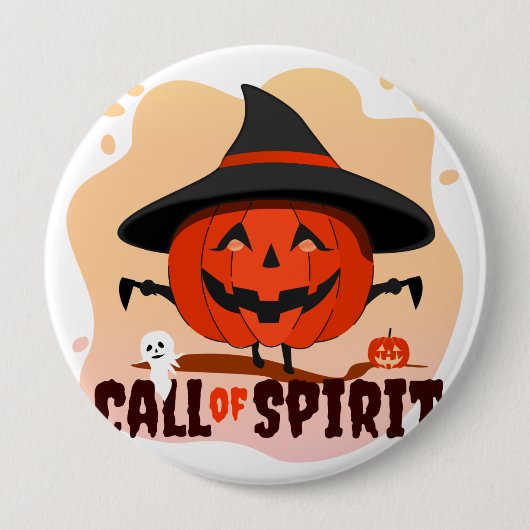 Halloween Call of Spirit Ronde Button 4,0 Cm (Voorkant)
