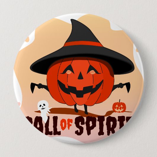 Halloween Call of Spirit Ronde Button 4,0 Cm (Voorkant)