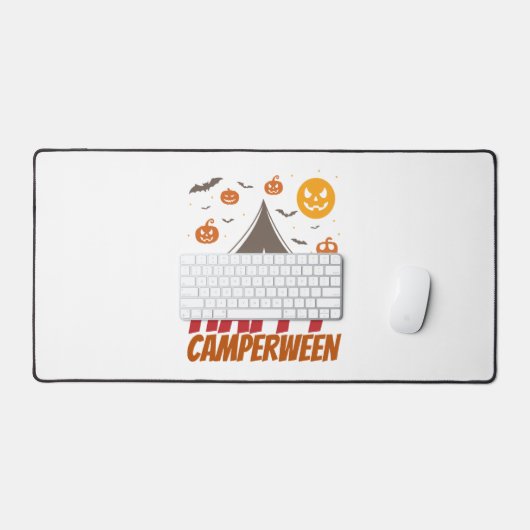 Halloween Camper Camping Outdoor Bureaumat (Keyboard & Muis)