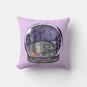 Halloween Camper in a Snowball Kussen