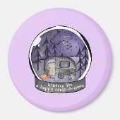 Halloween Camper in a Snowball Magneet (Voorkant)