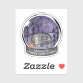 Halloween Camper in a Snowball Sticker (Vel)
