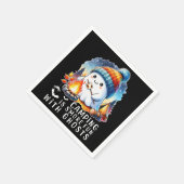 Halloween Camping is S'more Fun Met Ghosts Black Servet (Hoek)