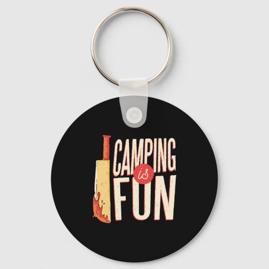 Halloween Camping Sleutelhanger (Voorkant)