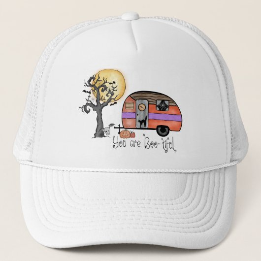 Halloween Camping | U bent erbarmelijk Trucker Pet (Voorkant)