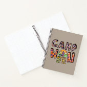Halloween Camping | Word Pun Notitieboek (Binnen)